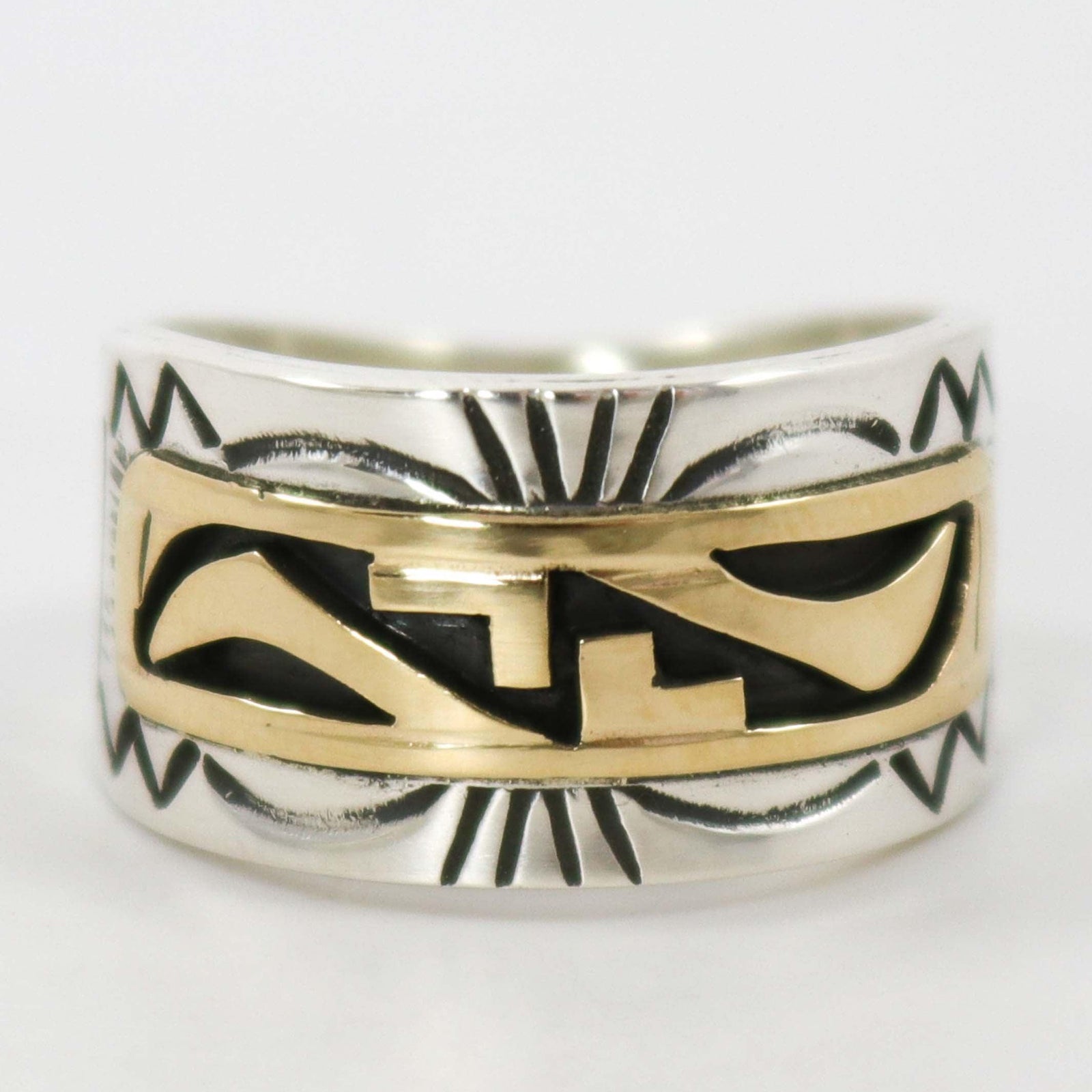 Gold on Silver Ring by Peter Nelson - Garland's