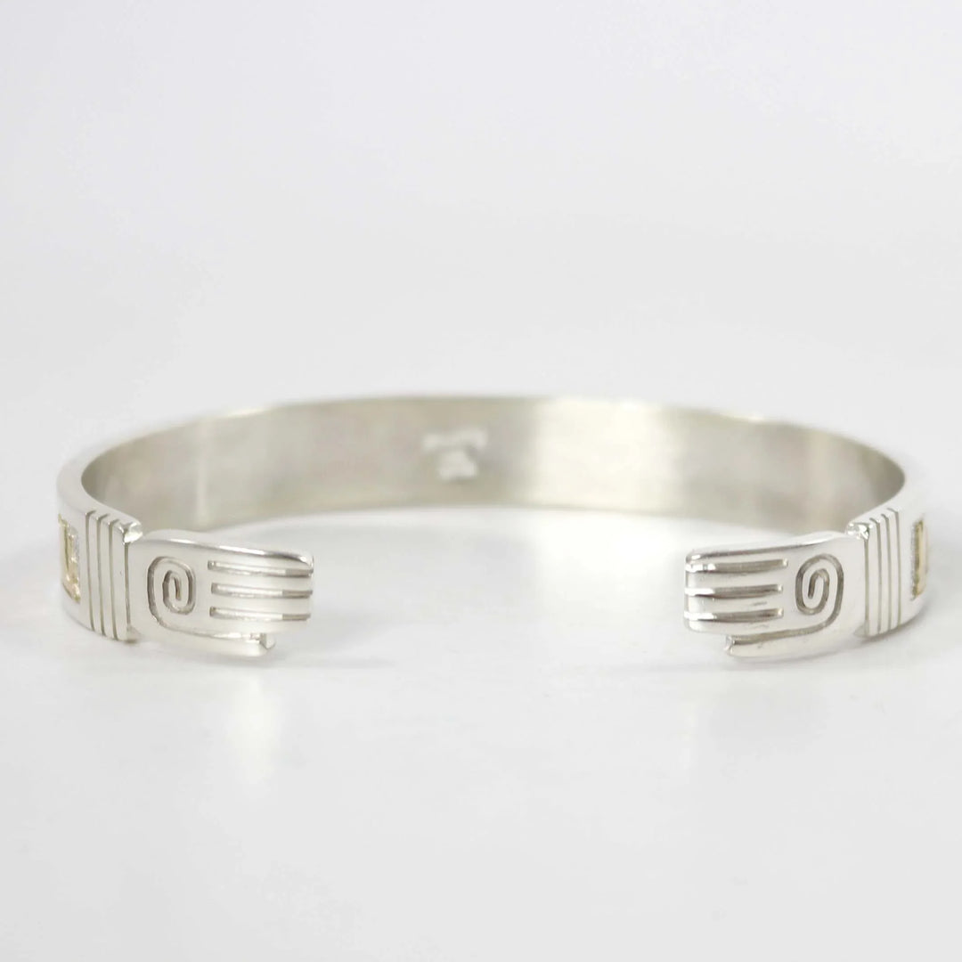 Gold on Silver Storyteller Cuff by Robert Taylor - Garland's