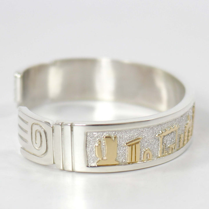 Gold on Silver Storyteller Cuff by Robert Taylor - Garland's