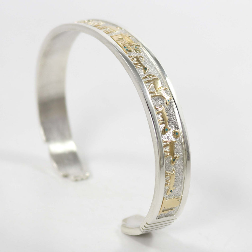 Gold on Silver Storyteller Cuff by Robert Taylor - Garland's