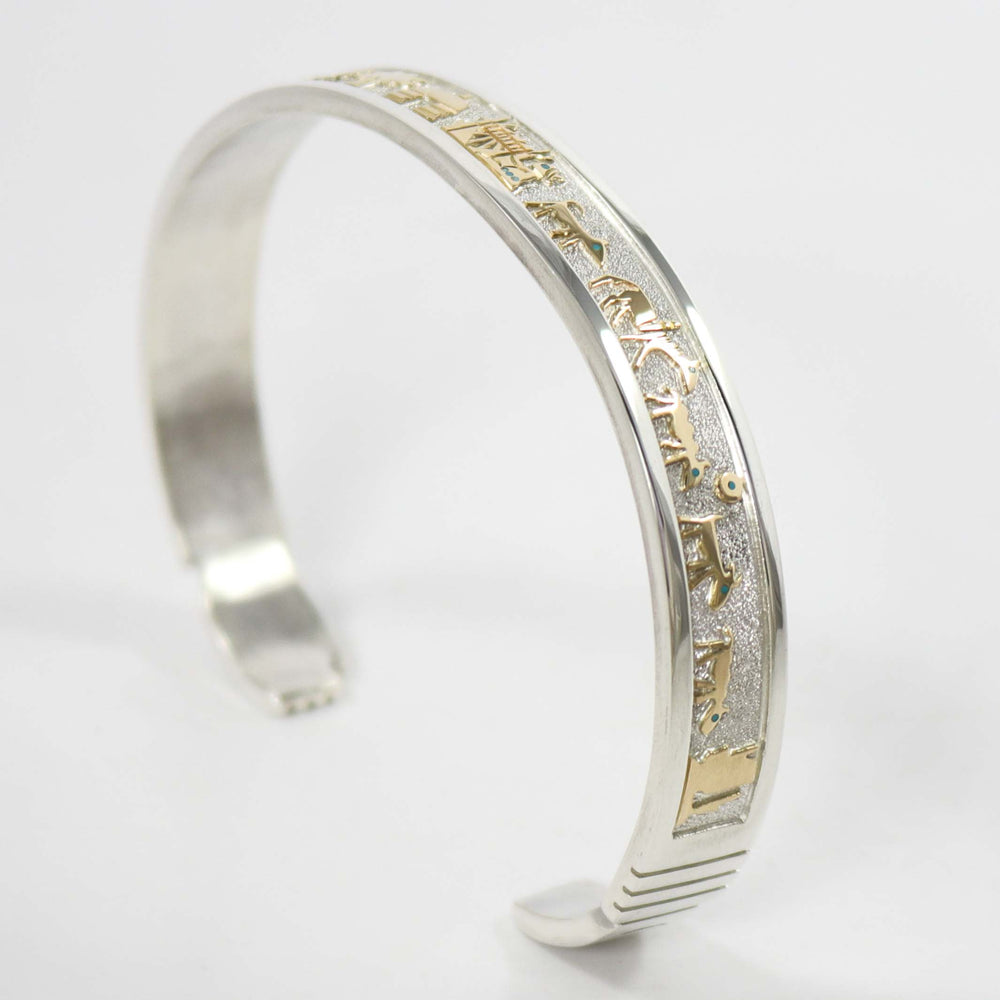 Gold on Silver Storyteller Cuff by Robert Taylor - Garland's