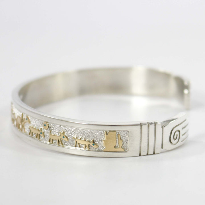 Gold on Silver Storyteller Cuff by Robert Taylor - Garland's