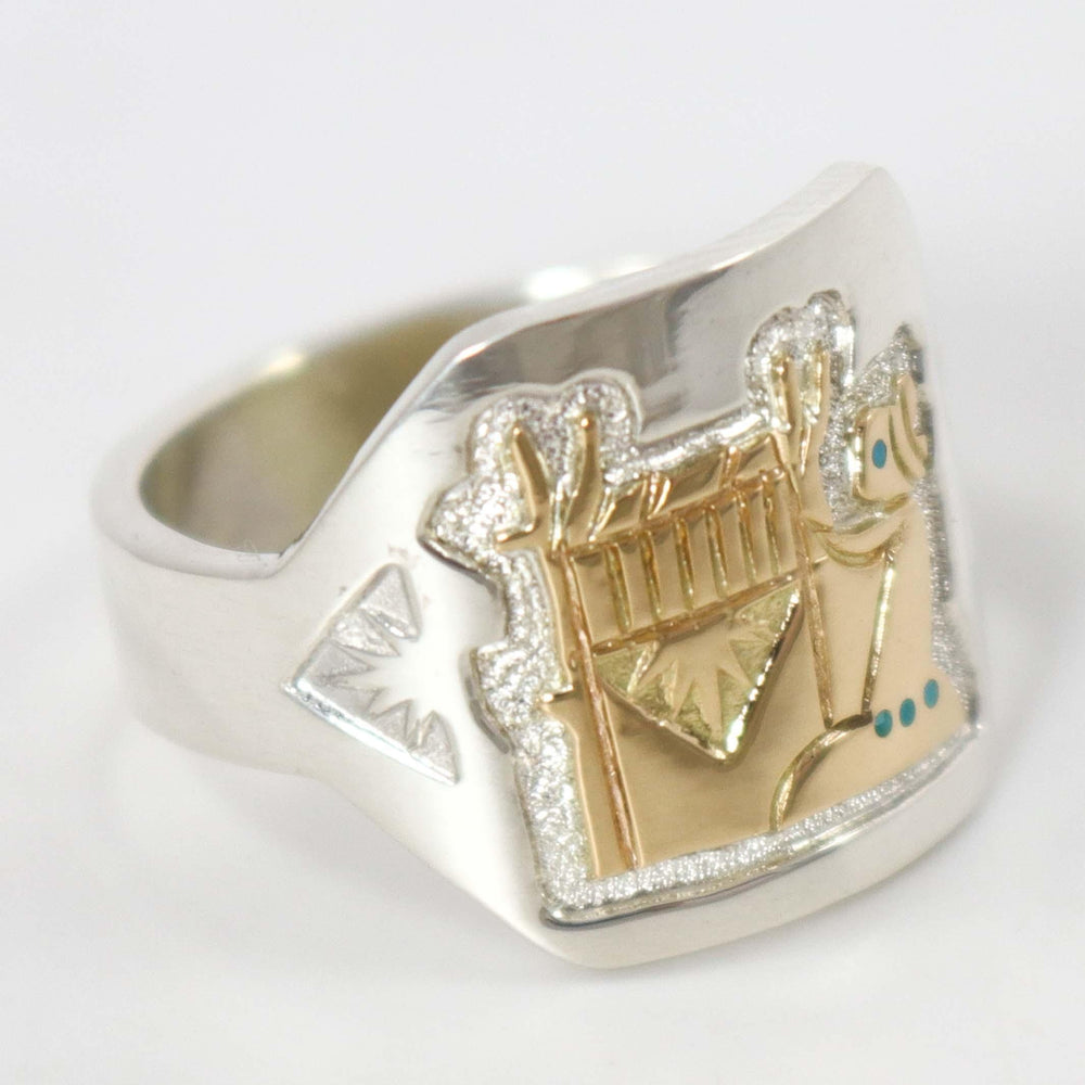 Gold on Silver Weaver Ring by Robert Taylor - Garland's