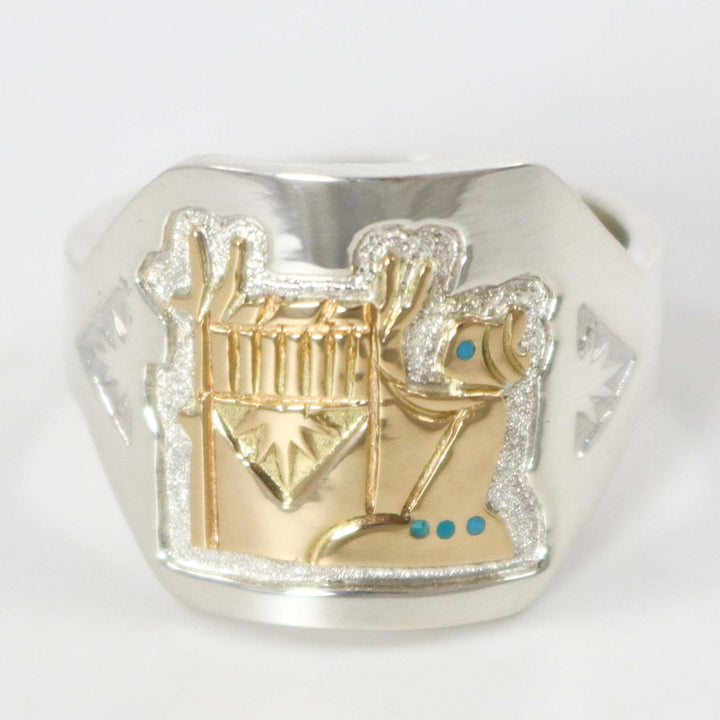 Gold on Silver Weaver Ring by Robert Taylor - Garland's