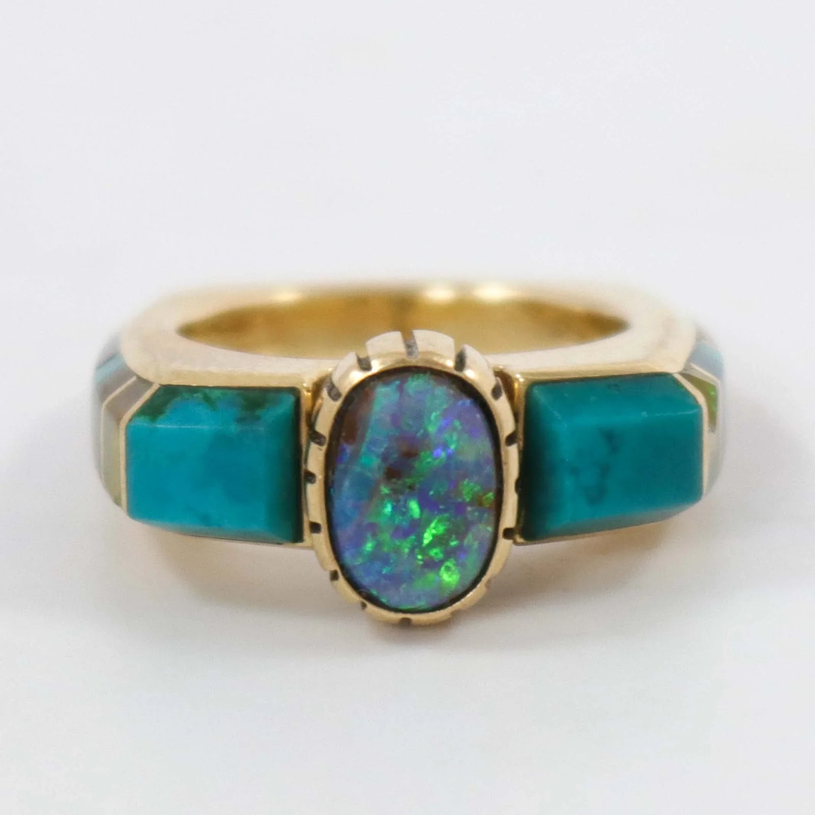 Gold Opal Ring by Duane Maktima - Garland's