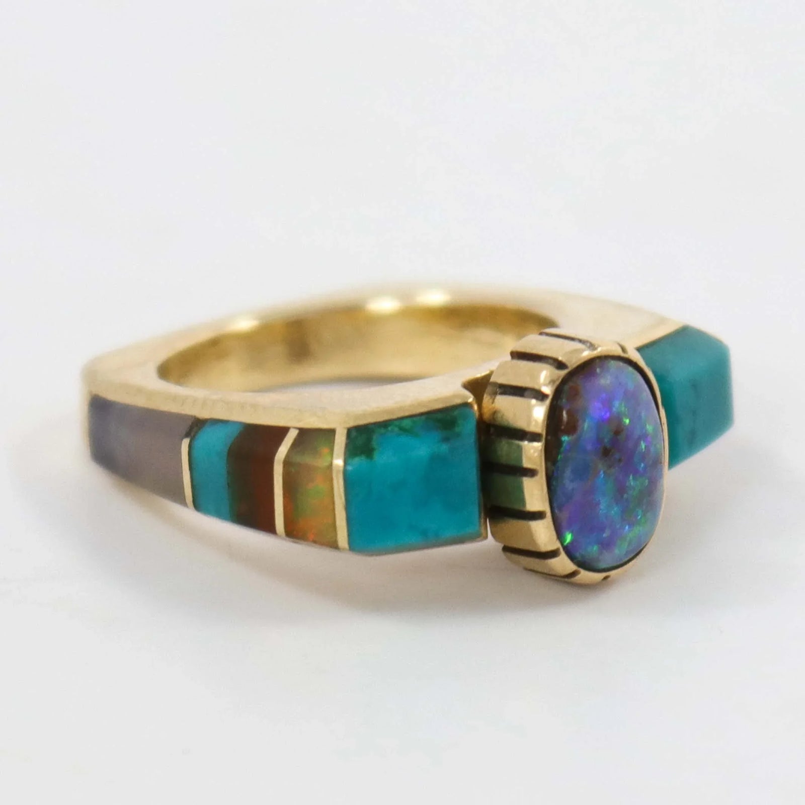 Gold Opal Ring by Duane Maktima - Garland's