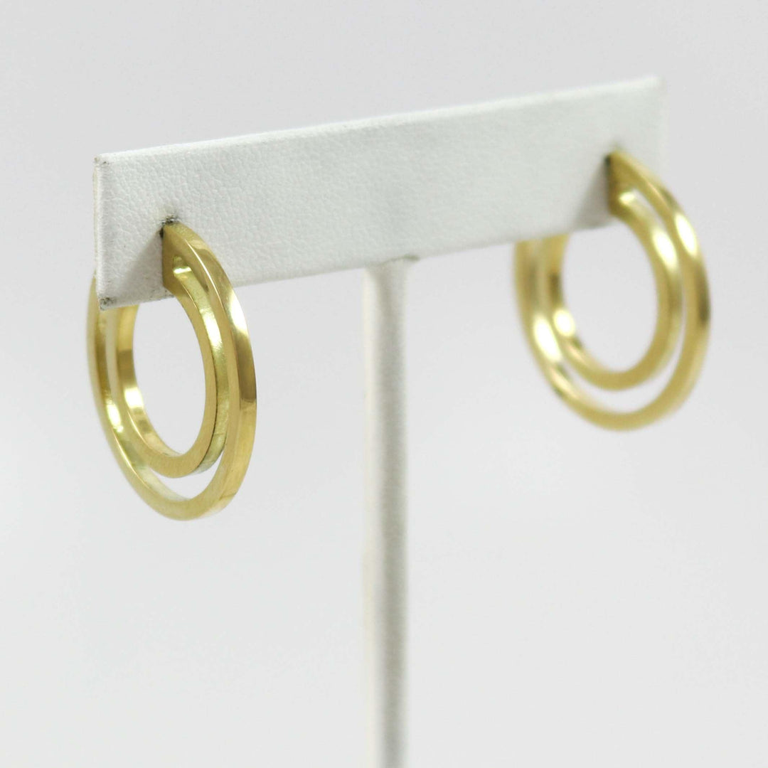 Gold Strata Hoop Earrings by Maria Samora - Garland's