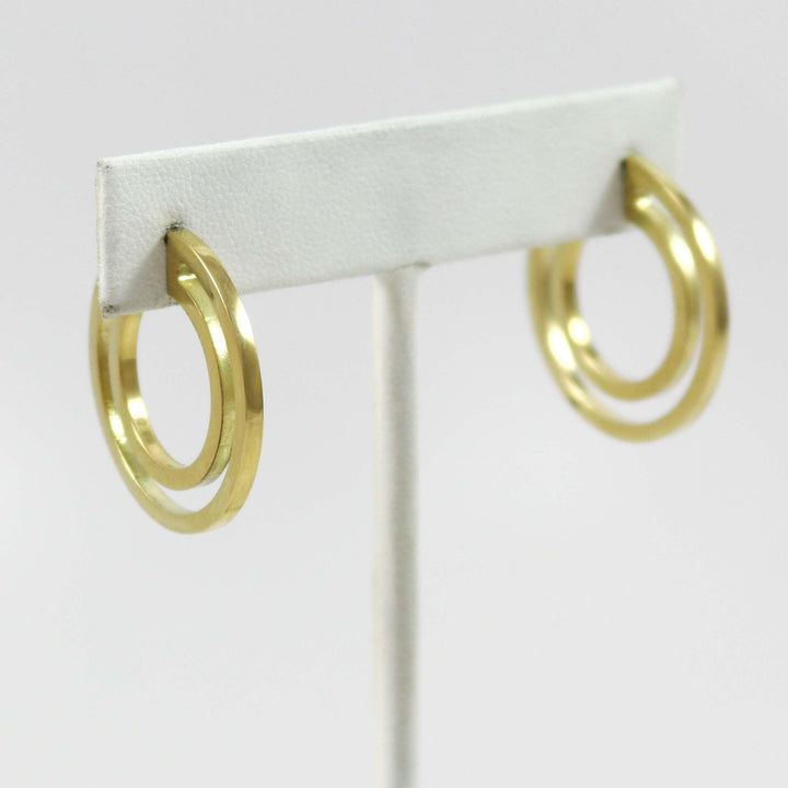 Gold Strata Hoop Earrings by Maria Samora - Garland's