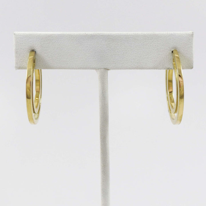 Gold Strata Hoop Earrings by Maria Samora - Garland's