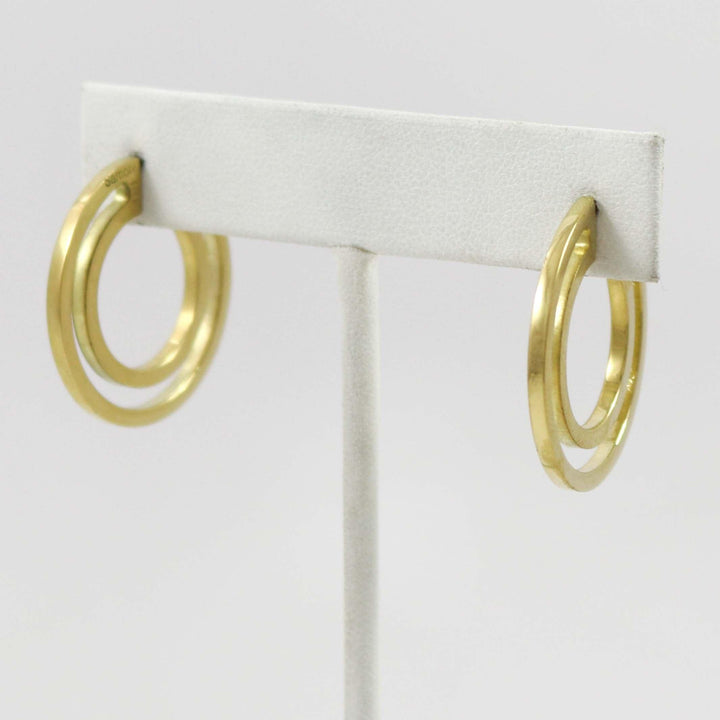 Gold Strata Hoop Earrings by Maria Samora - Garland's