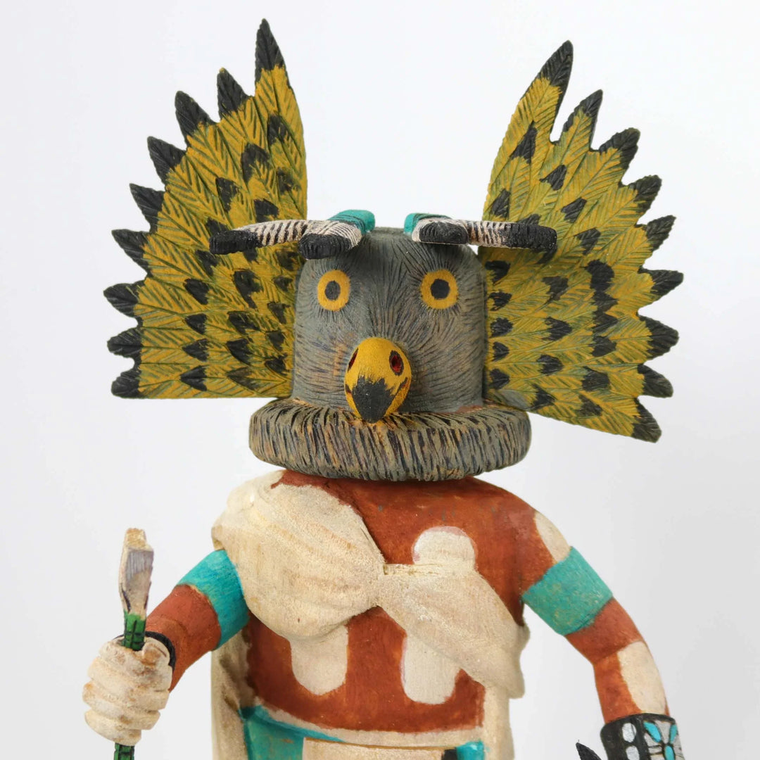 Great Horned Owl Kachina by Tino Youvella - Garland's