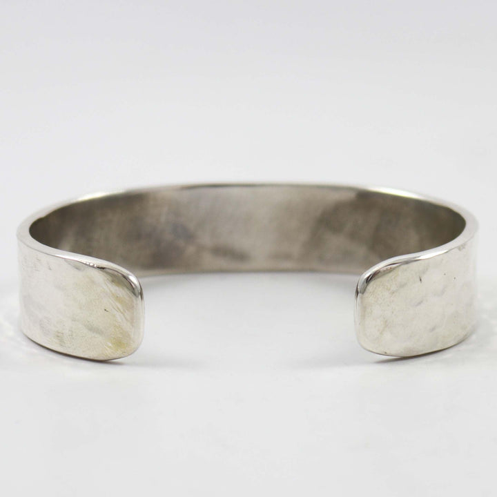 Hammered Silver Cuff by Anthony Redhorse - Garland's