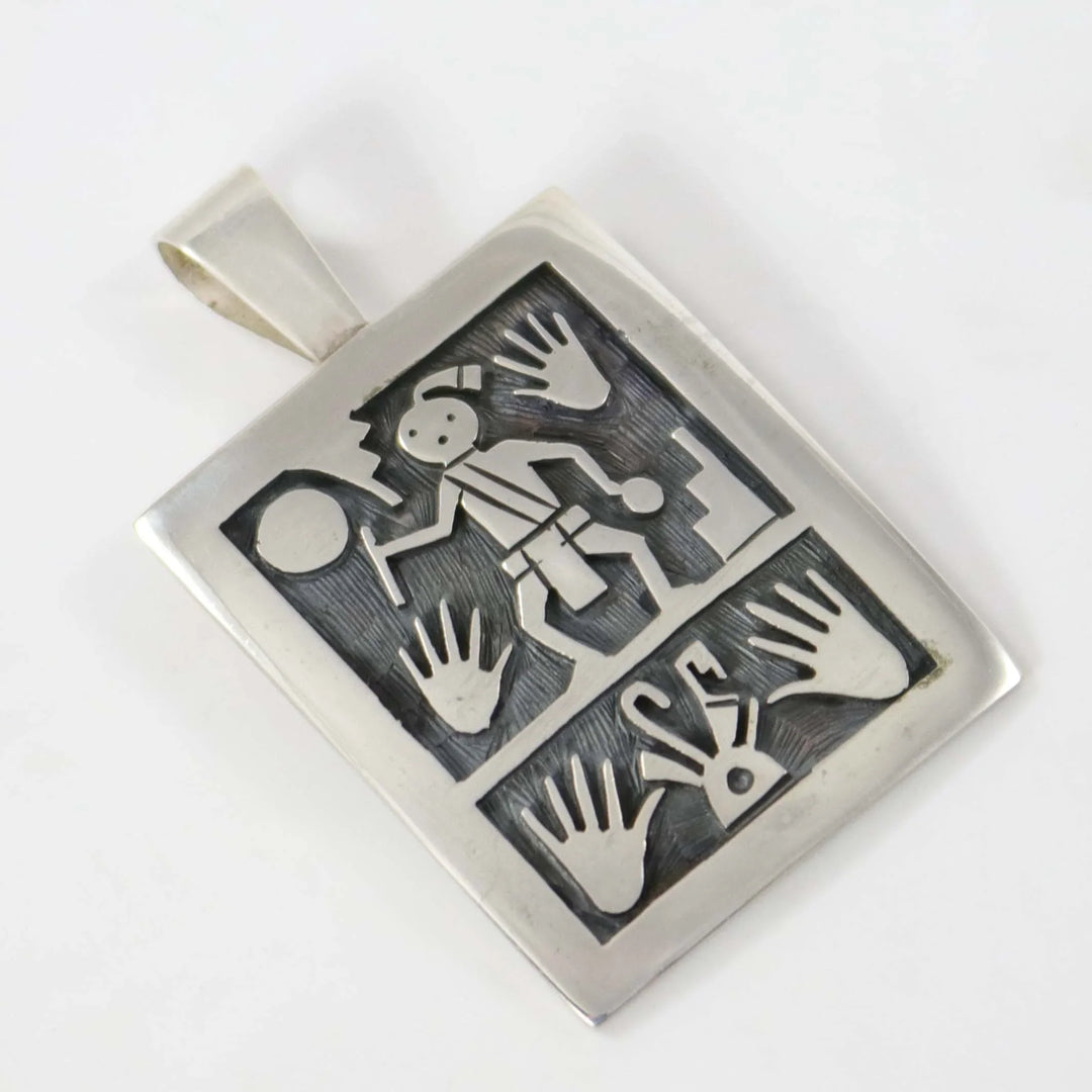 Hopi Overlay Pendant by Augustine Mowa II - Garland's