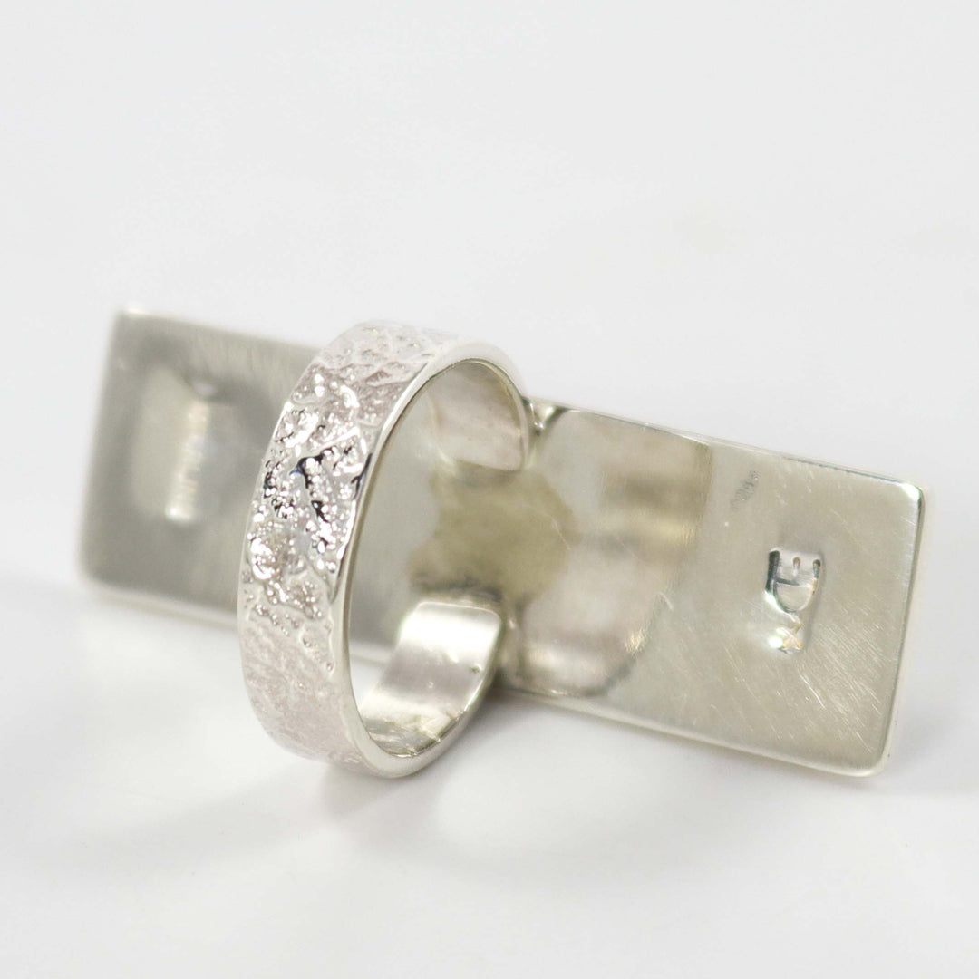 Hopi Overlay Ring by Ruben Saufkie - Garland's
