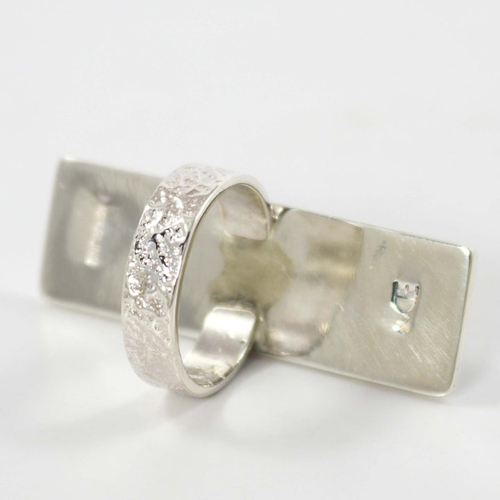Hopi Overlay Ring by Ruben Saufkie - Garland's