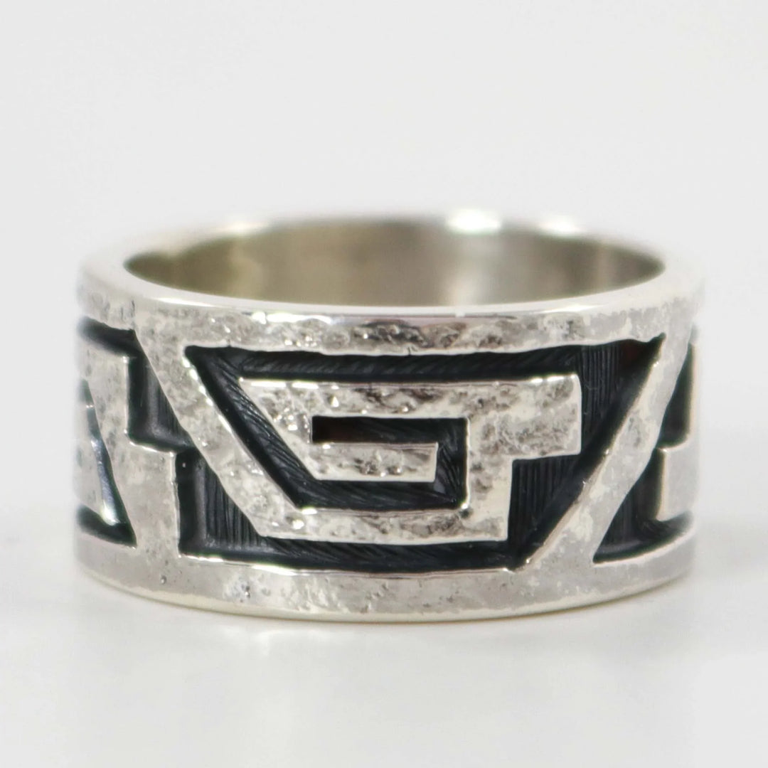 Hopi Overlay Ring by Ruben Saufkie - Garland's