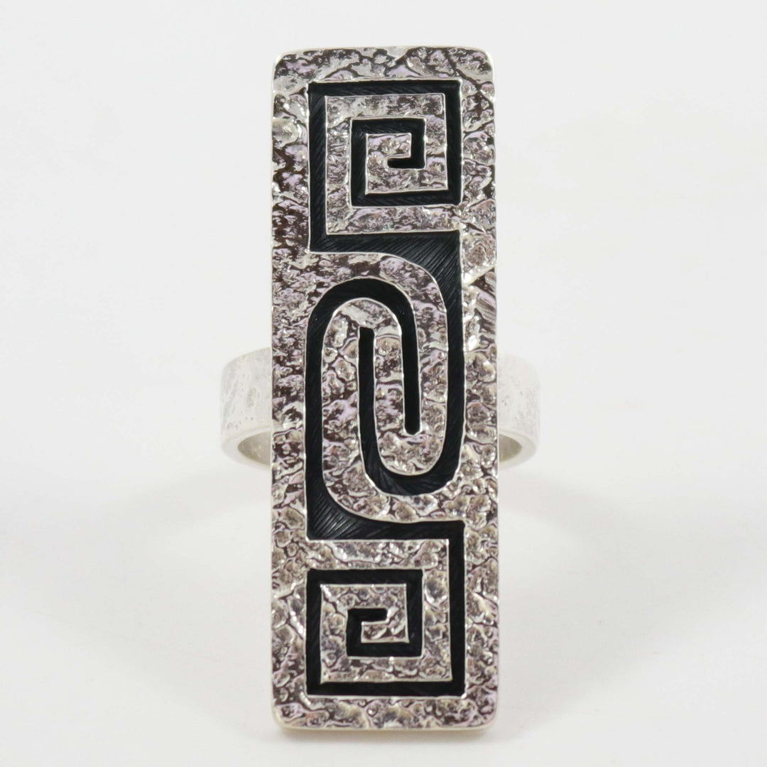 Hopi Overlay Ring by Ruben Saufkie - Garland's