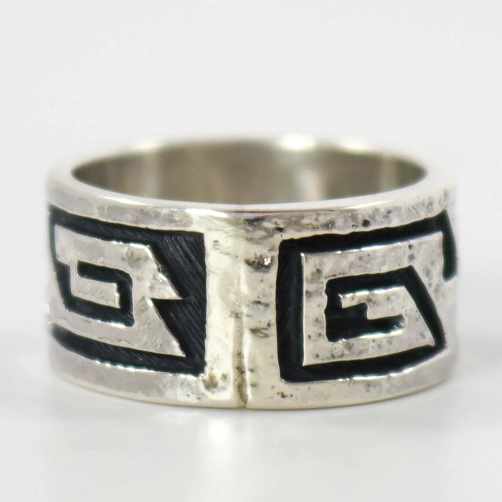 Hopi Overlay Ring by Ruben Saufkie - Garland's