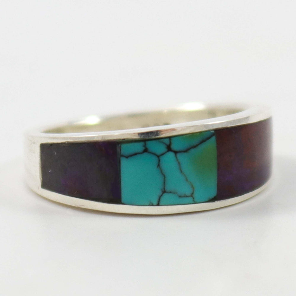 Hubei Turquoise and Sugilite Ring by Noah Pfeffer - Garland's