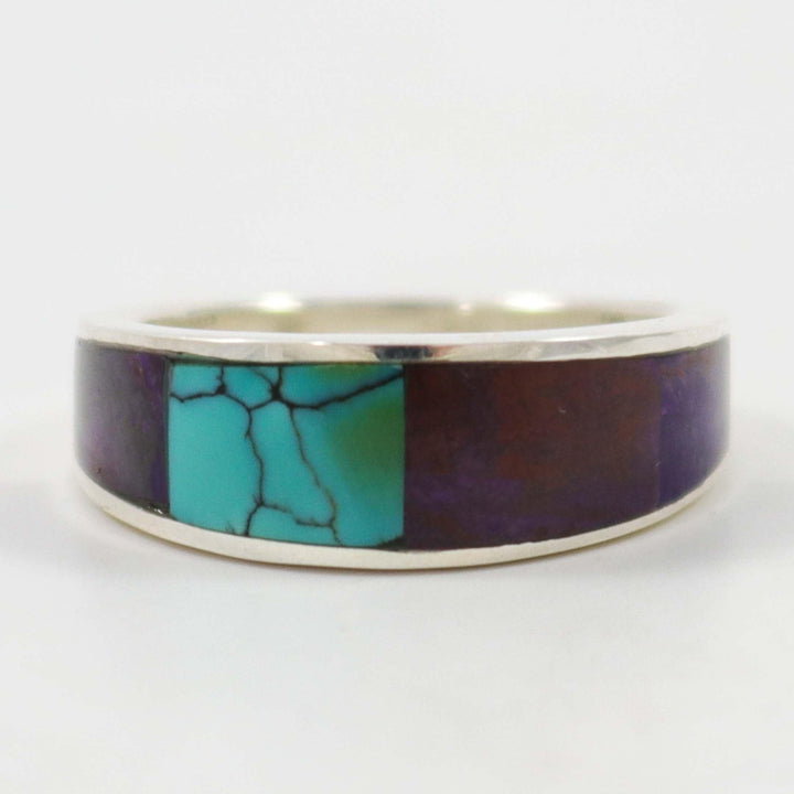 Hubei Turquoise and Sugilite Ring by Noah Pfeffer - Garland's