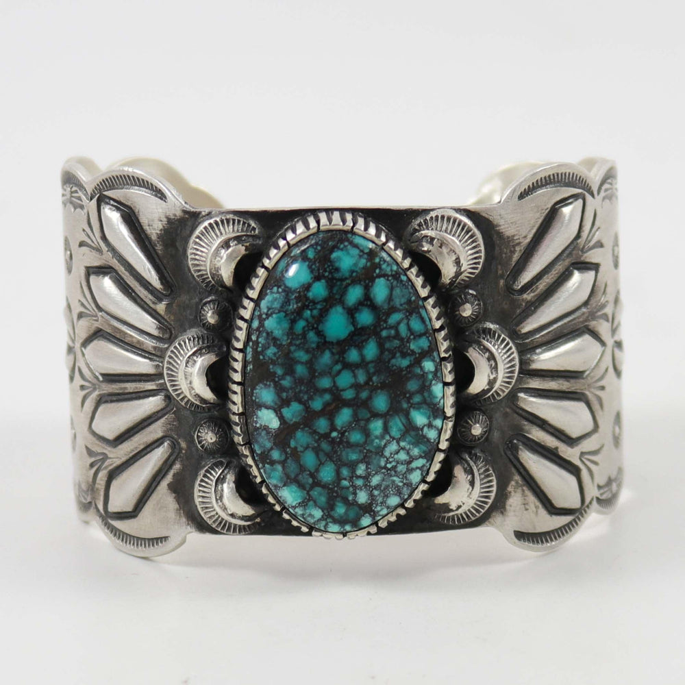 Hubei Turquoise Cuff by Philbert Begay - Garland's