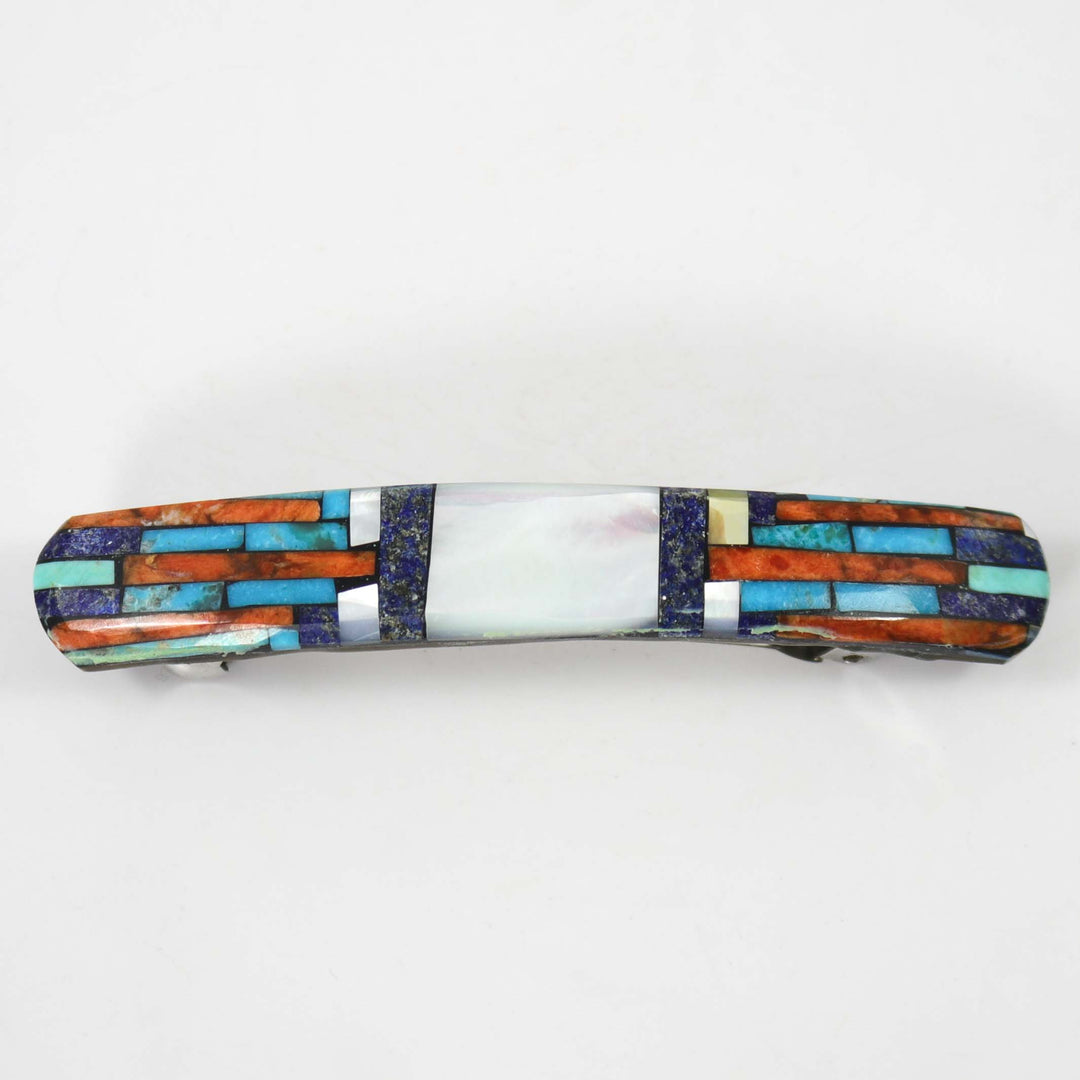 Inlay Barrette by Joe and Angie Reano - Garland's