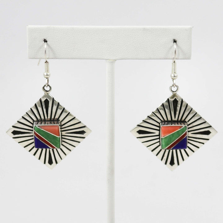 Inlay Earrings by Abraham Begay - Garland's