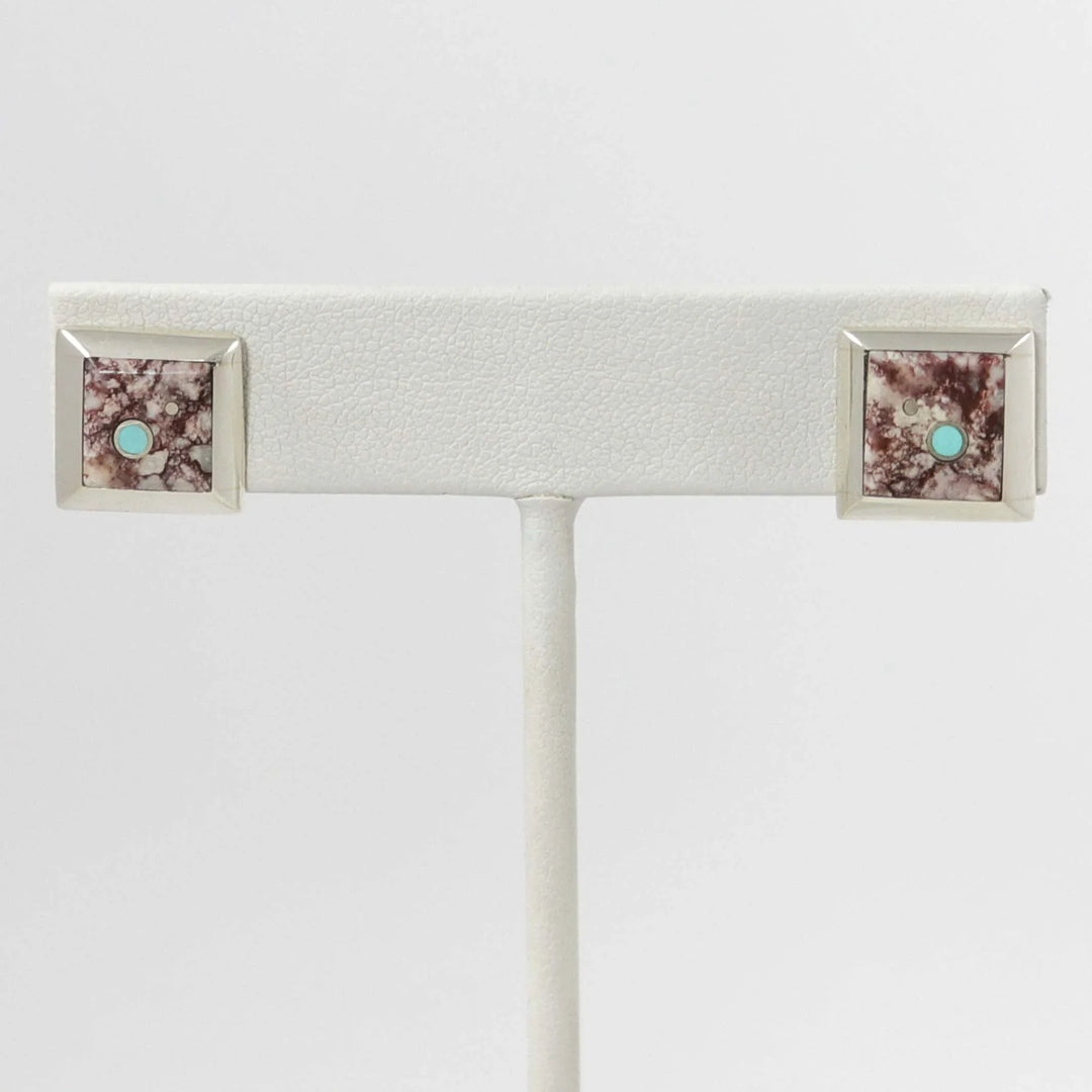Inlay Earrings by Veronica Benally - Garland's