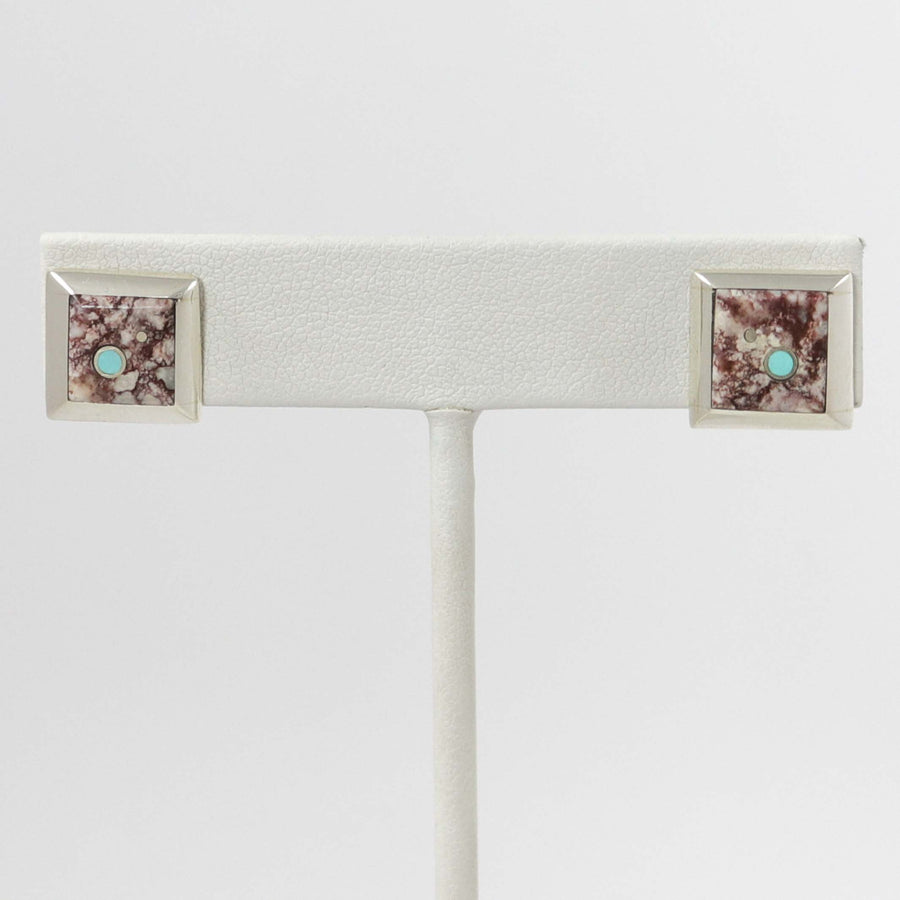Inlay Earrings by Veronica Benally - Garland's