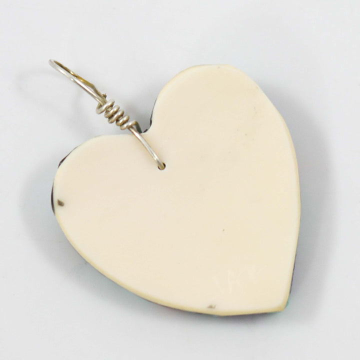 Inlay Heart Pendant by Joe and Angie Reano - Garland's