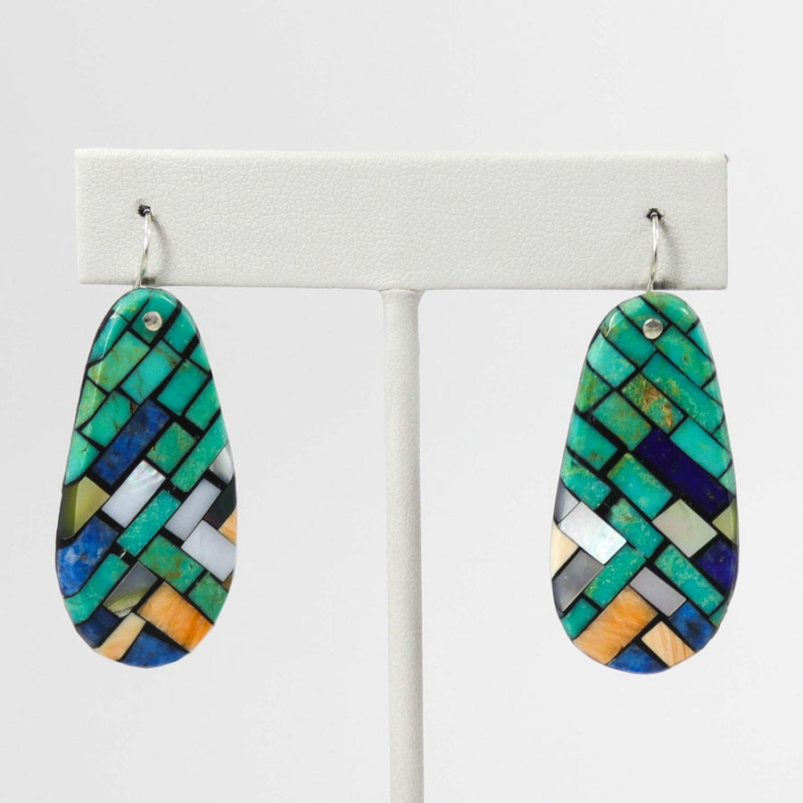 Inlay Shell Earrings by Charlene Reano - Garland's