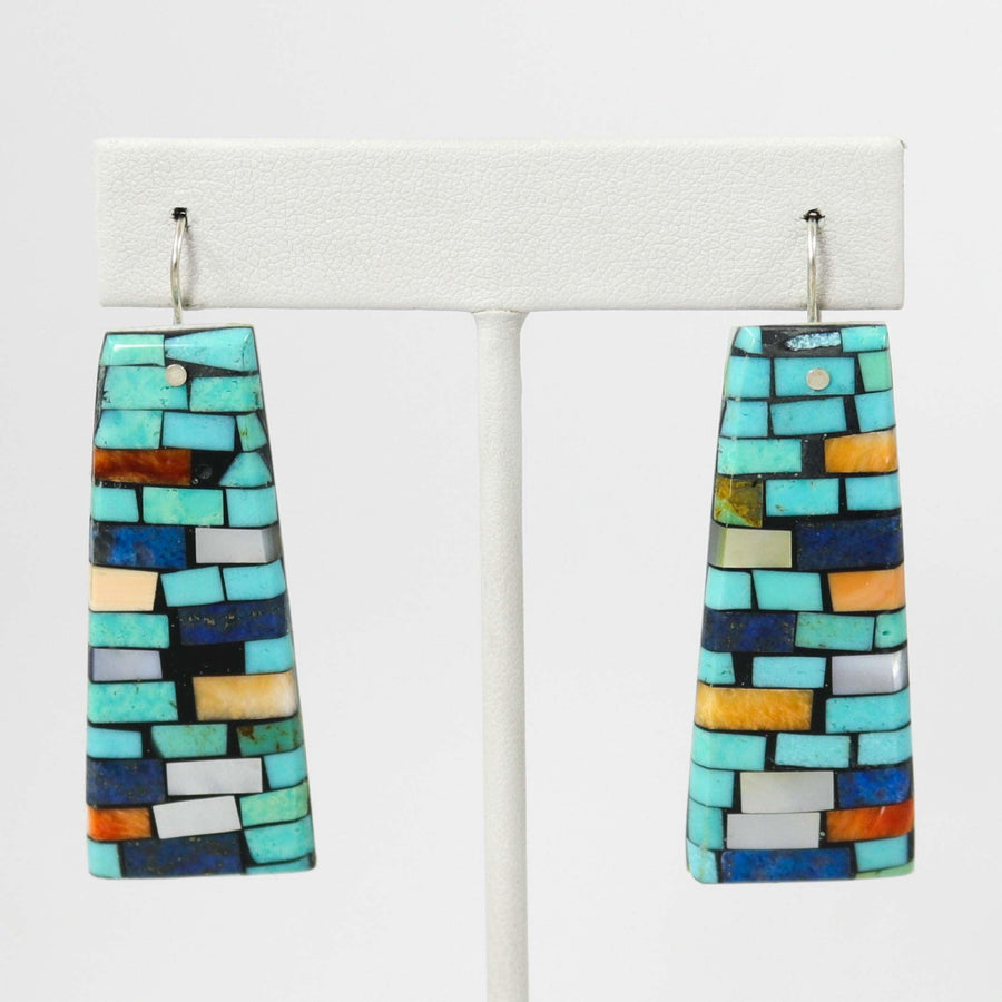 Inlay Shell Earrings by Charlene Reano - Garland's