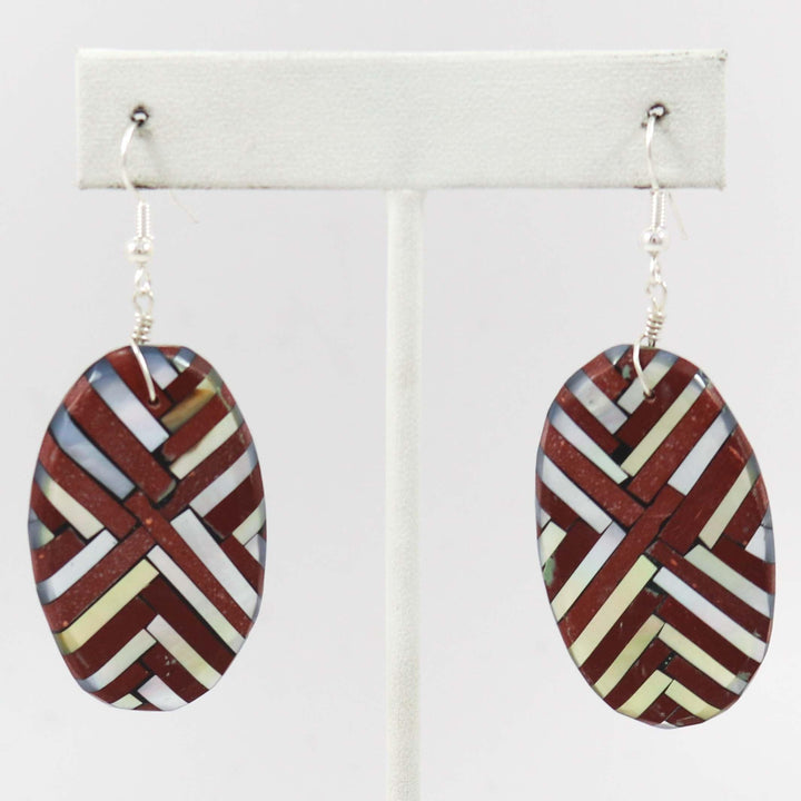 Inlay Shell Earrings by Joe and Angie Reano - Garland's