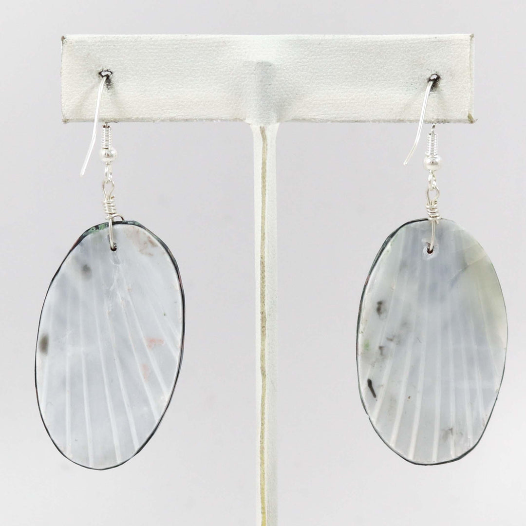 Inlay Shell Earrings by Joe and Angie Reano - Garland's