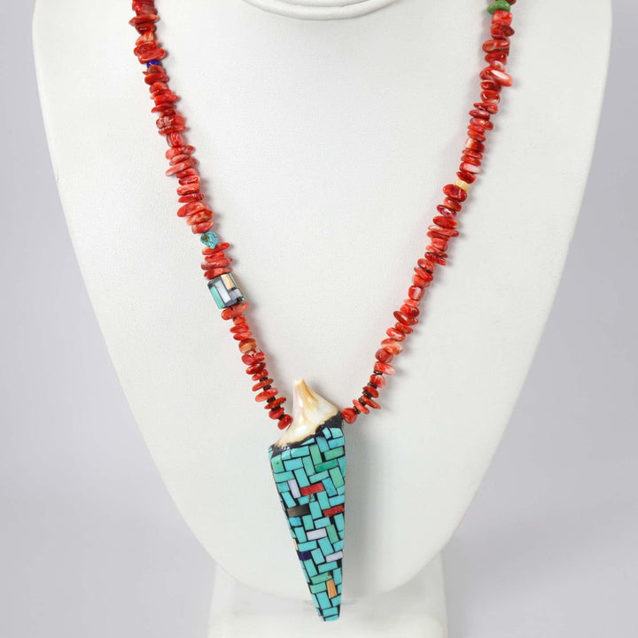 Inlay Shell Necklace by Charlene Reano - Garland's
