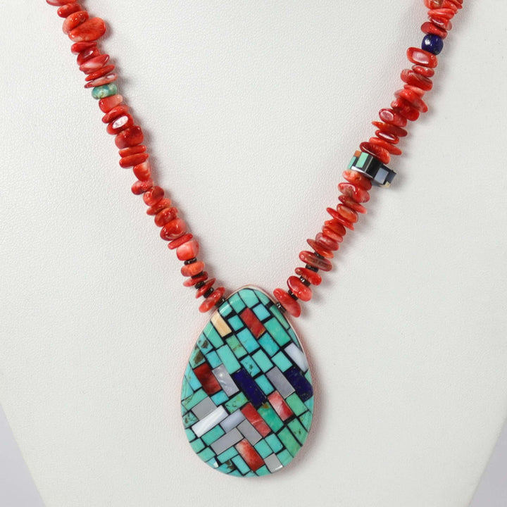Inlay Shell Necklace by Charlene Reano - Garland's