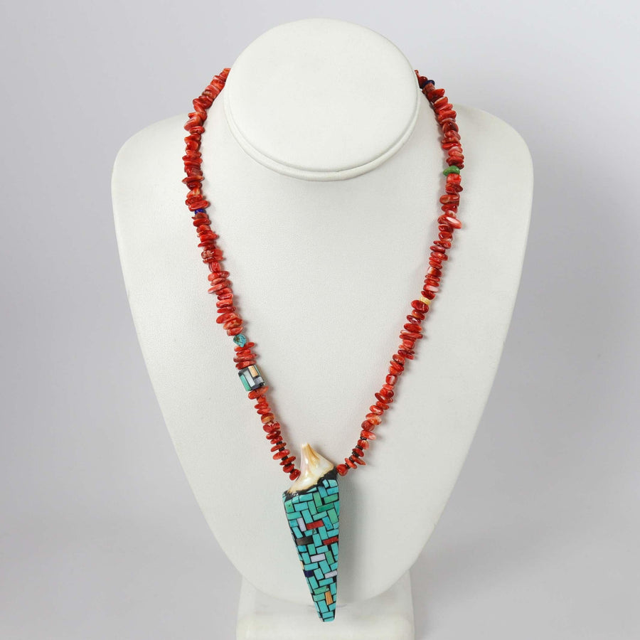 Inlay Shell Necklace by Charlene Reano - Garland's