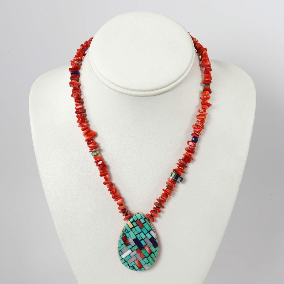 Inlay Shell Necklace by Charlene Reano - Garland's