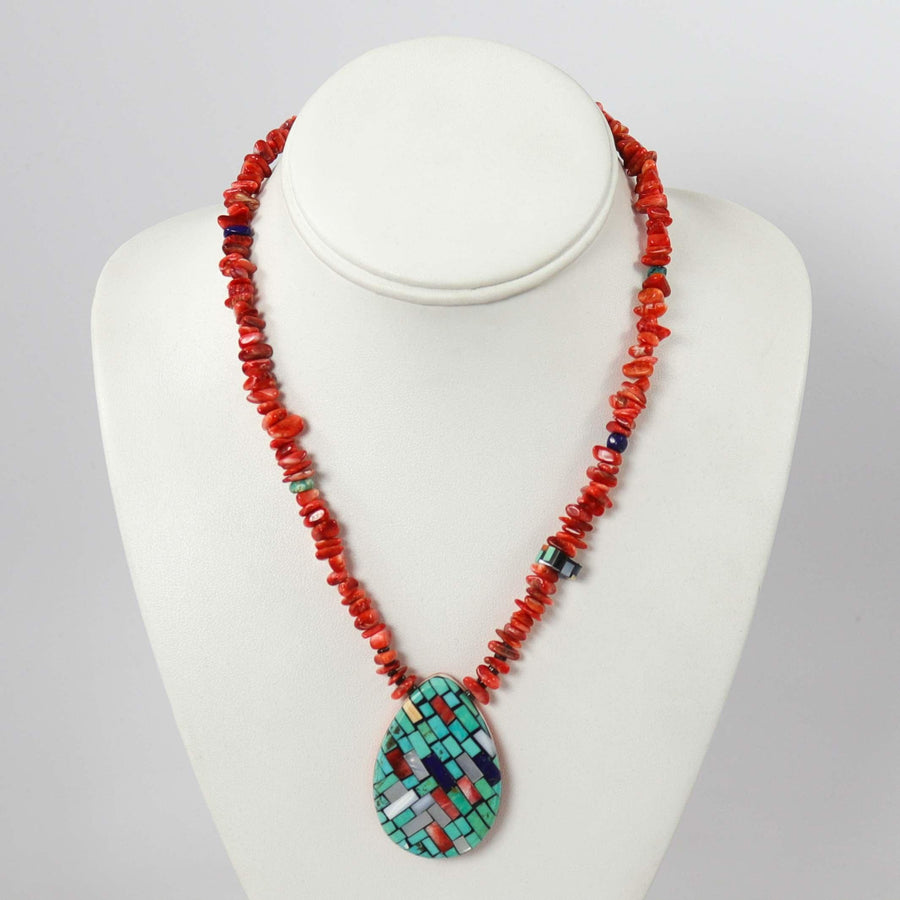 Inlay Shell Necklace by Charlene Reano - Garland's