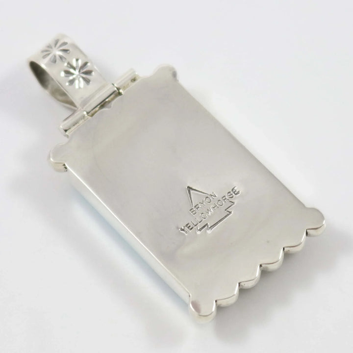 Ithaca Peak Turquoise Pendant by Bryon Yellowhorse - Garland's