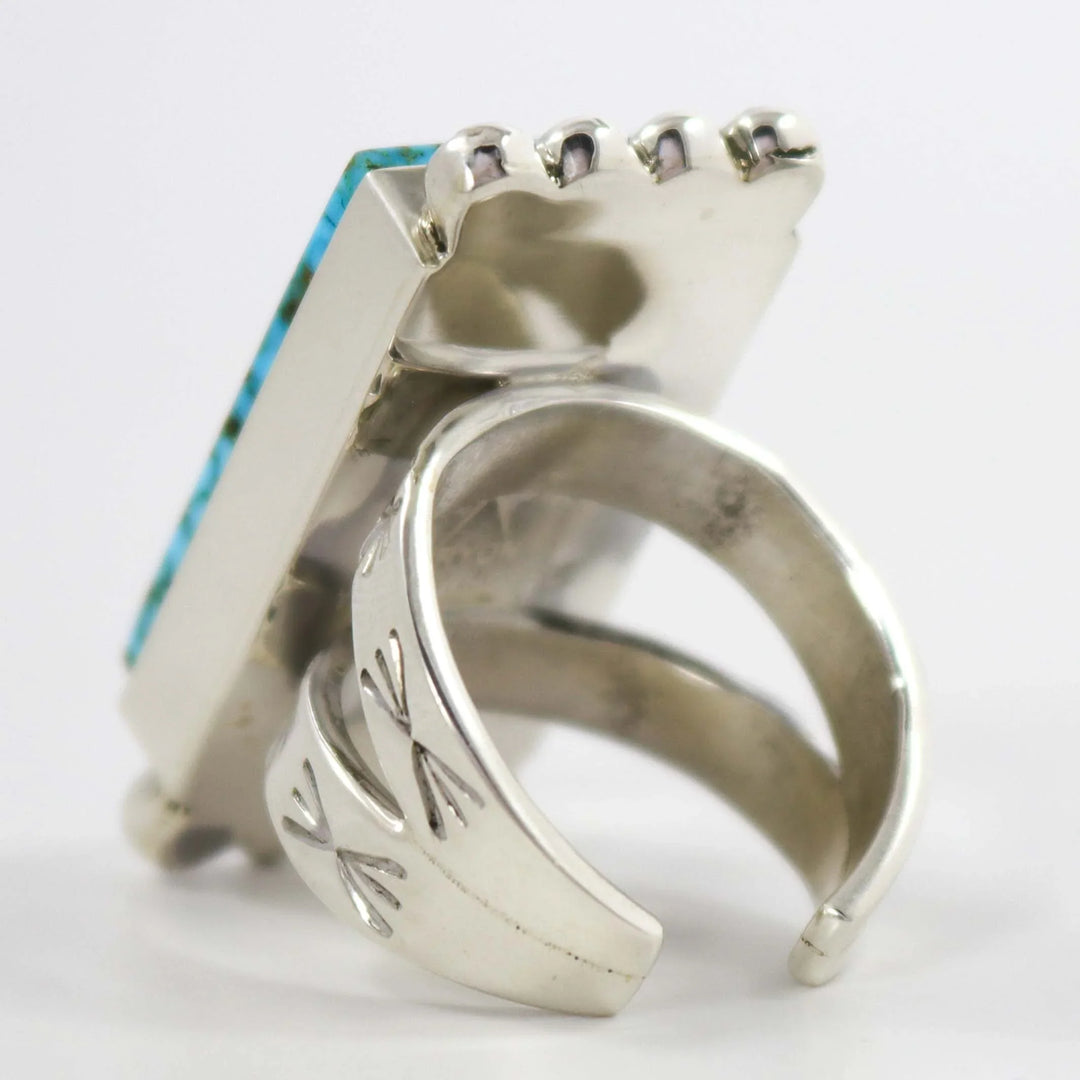 Ithaca Peak Turquoise Ring by Bryon Yellowhorse - Garland's