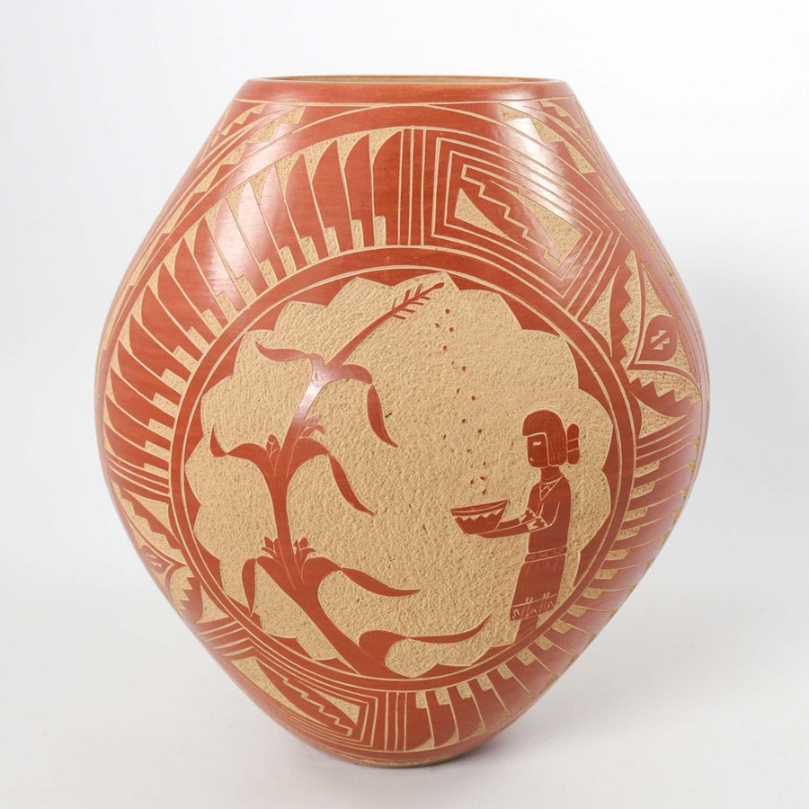 Jemez Sgraffito Pot by Carol Vigil - Garland's