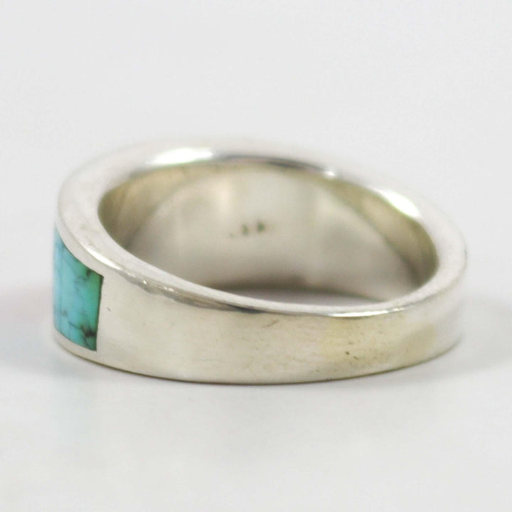 Kingman Turquoise and Spiny Ring by Noah Pfeffer - Garland's