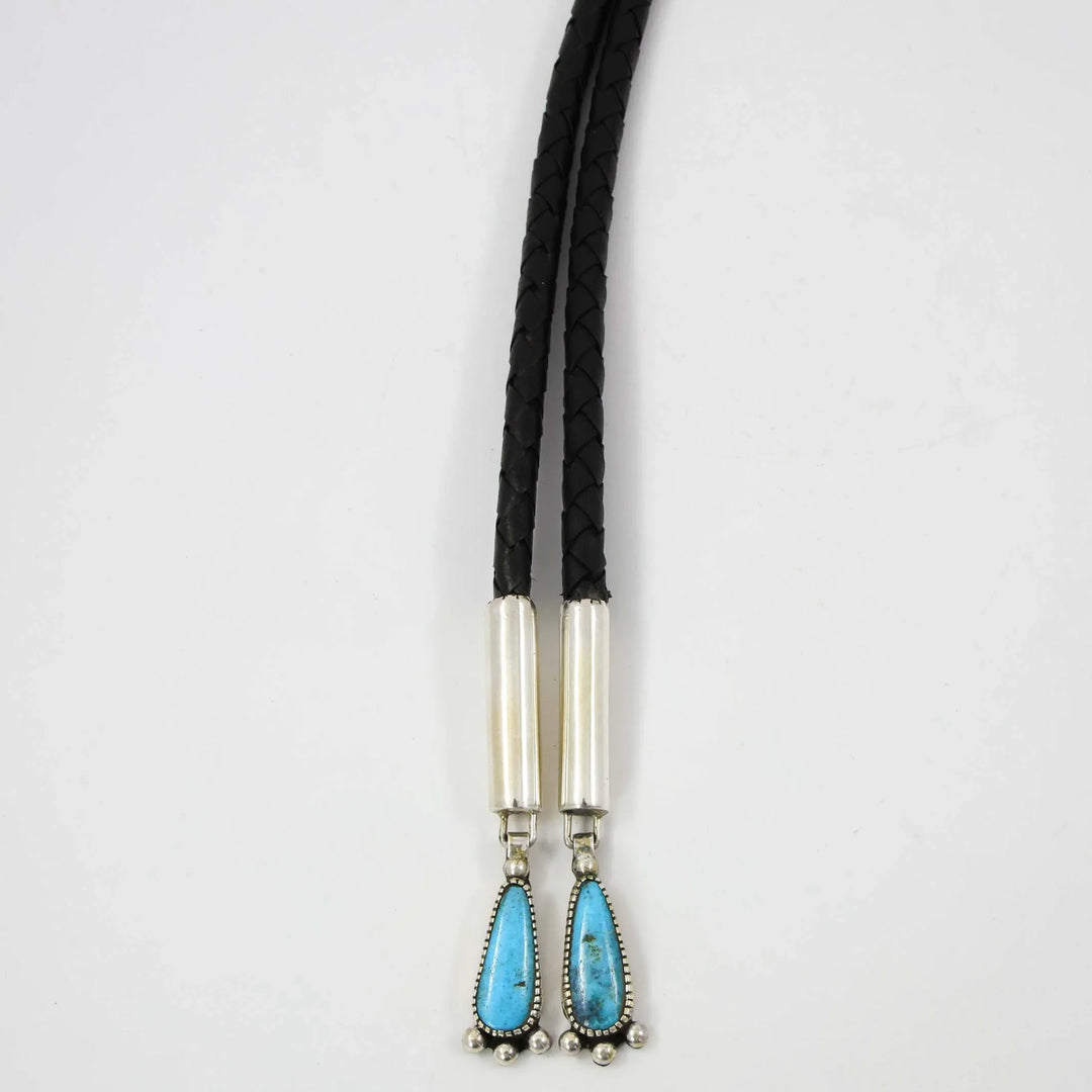 Kingman Turquoise Bola Tie by Billy Betoney - Garland's