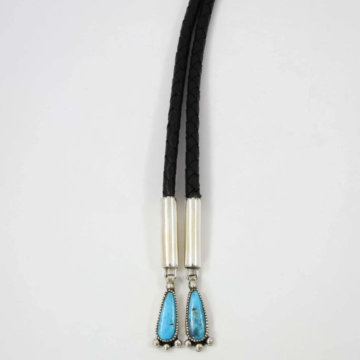 Kingman Turquoise Bola Tie by Billy Betoney - Garland's