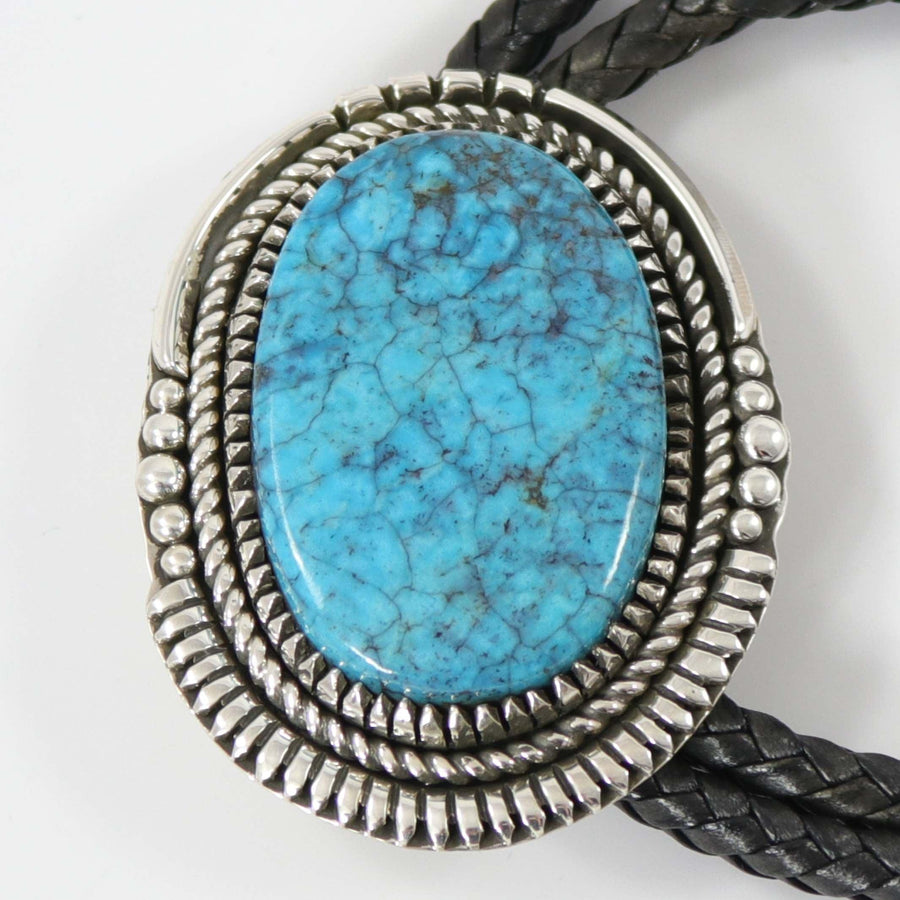 Kingman Turquoise Bola Tie by Bob Robbins - Garland's