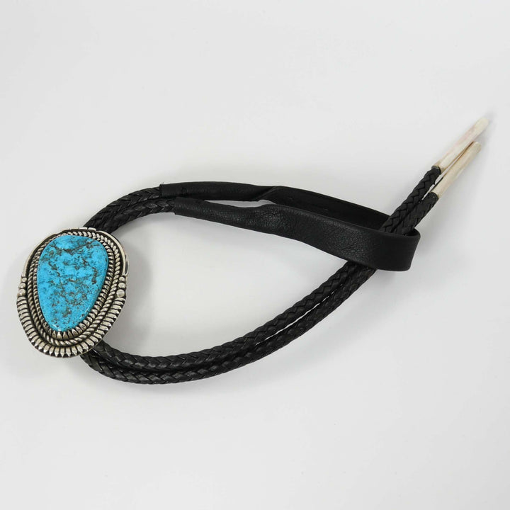 Kingman Turquoise Bola Tie by Bob Robbins - Garland's