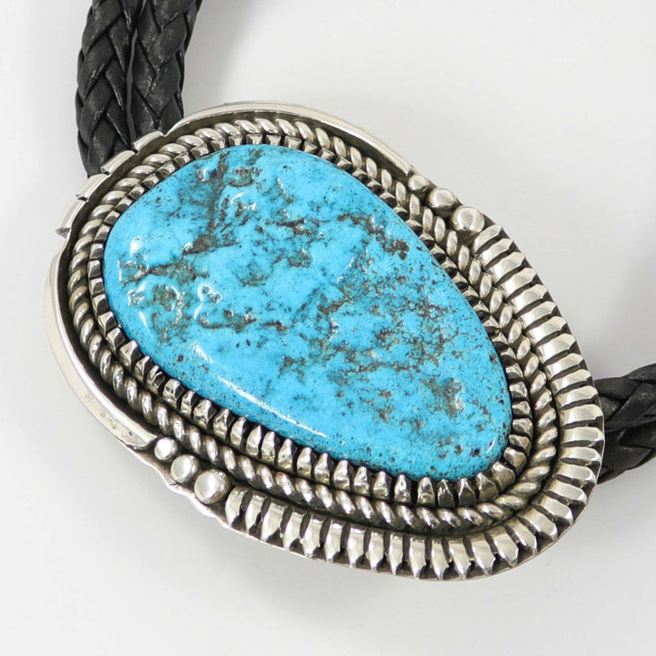 Kingman Turquoise Bola Tie by Bob Robbins - Garland's