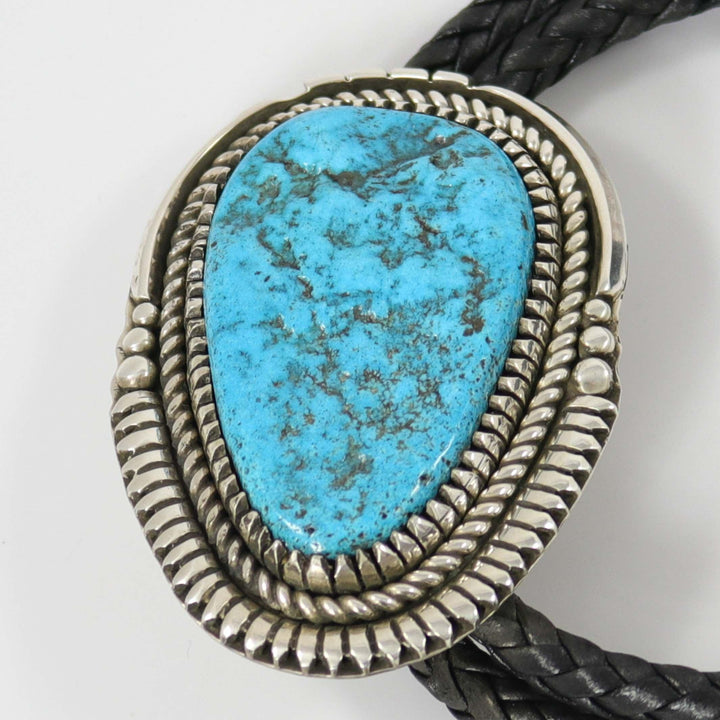 Kingman Turquoise Bola Tie by Bob Robbins - Garland's