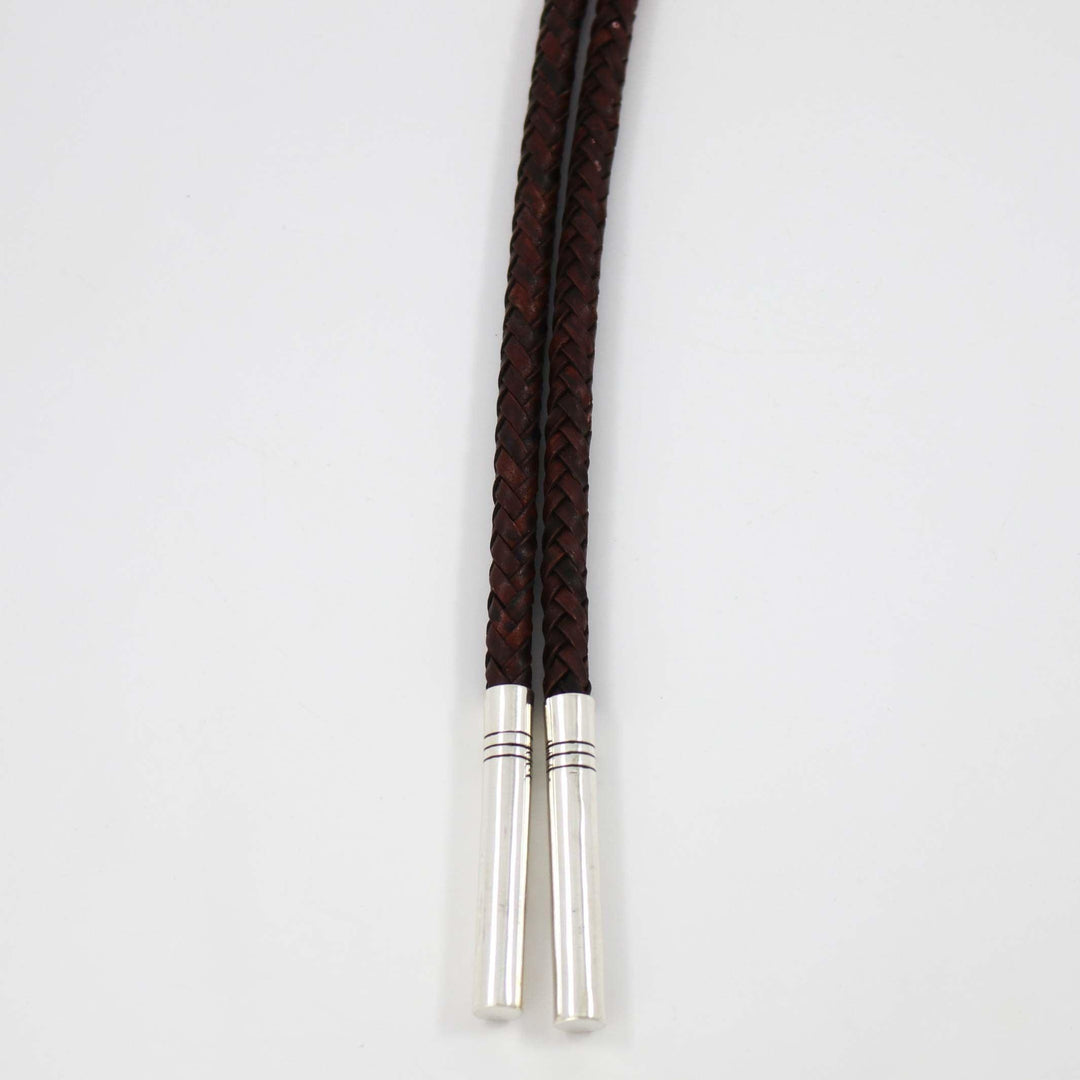 Kingman Turquoise Bola Tie by Charlie John - Garland's